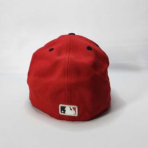 New York Yankees Hat New Era 59Fifty Cap Black Red Fitted Sz 7 1/2 NY MLB - Picture 5 of 10