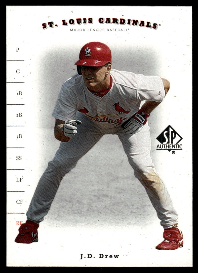 2001 SP Authentic #54 J.D. Drew