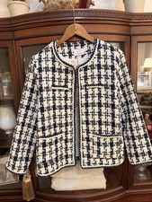 3Daughters Womens Navy/Ivory Check Jacket Bra...