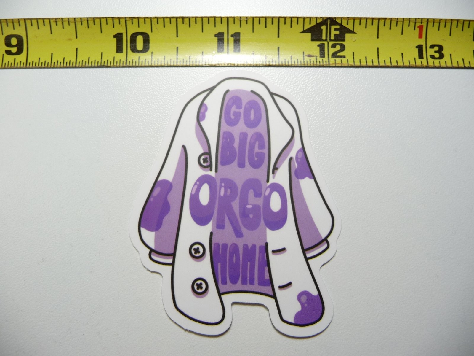 GO BIG OR GO HOME Organic Chemistry Decal Sticker for School Teachers and Professors