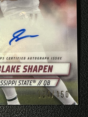 2024 Bowman U Chrome Blake Shapen /150 Auto Fuschia Refractor Mississippi State - Picture 3 of 3