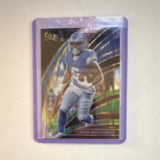 Panini Select Club Level Prizm David Montgomery Black and Green #269