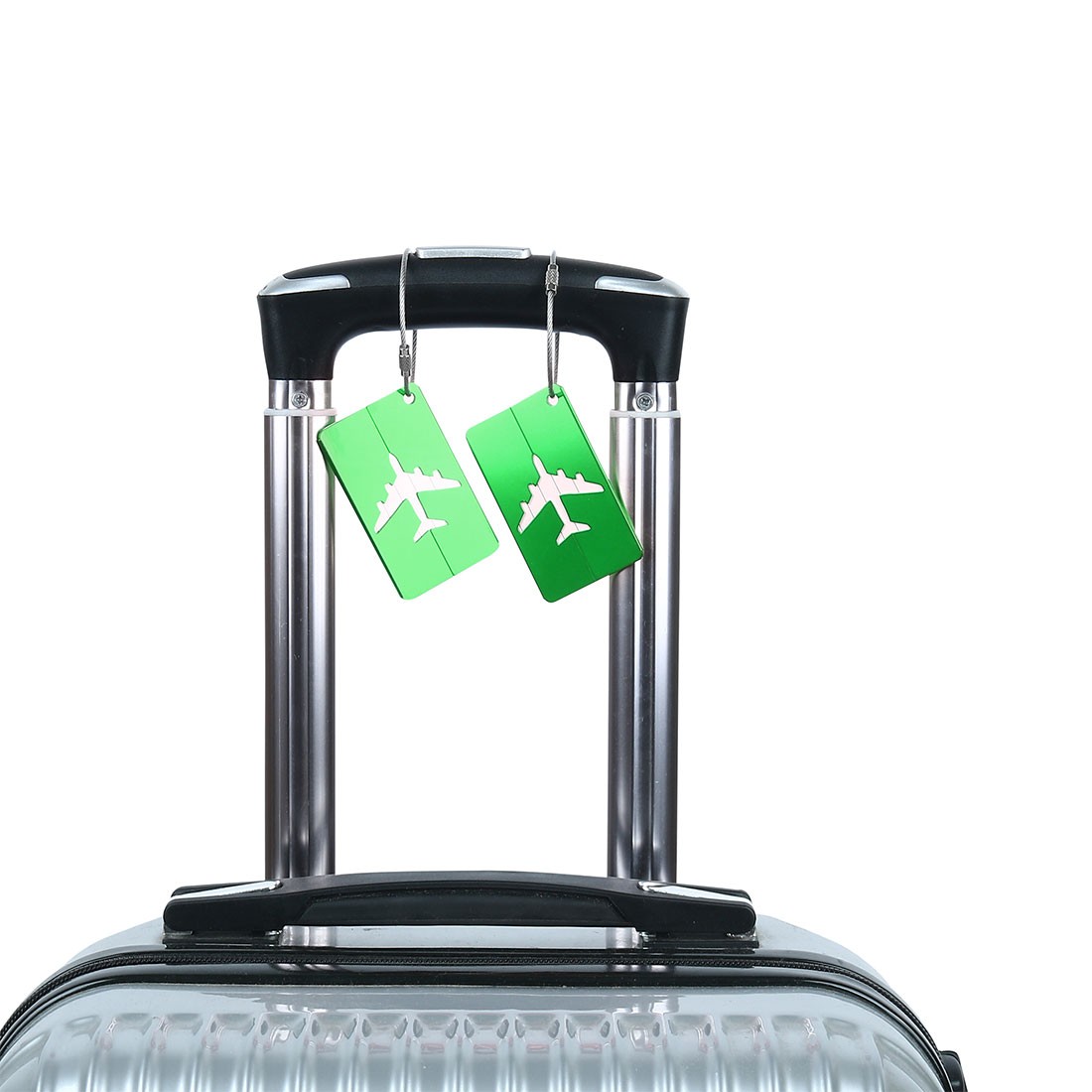 Travel Luggage Tag Metal Suitcase Identifier Name Card Label Assorted Color 7pcs