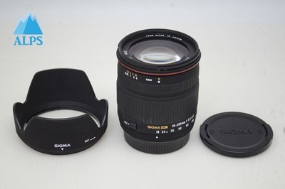 [Near mint] SIGMA 18-200mm F3.5-6.3 DC Lens for PENTAX K Mount w/ Hood #251110i