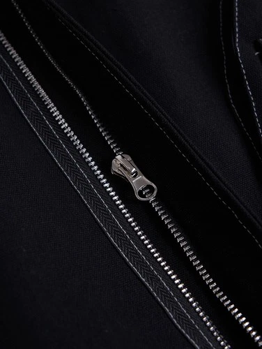 Niepce Men's Techwear Long Black Utility Jacket Cyberpunk Long Windbreaker image 8