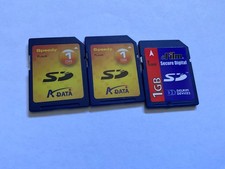 Lot of 3pcs 1gb Assorted brands SD SECURE DIGITAL MEMORY CARD for SD NIKON CANON