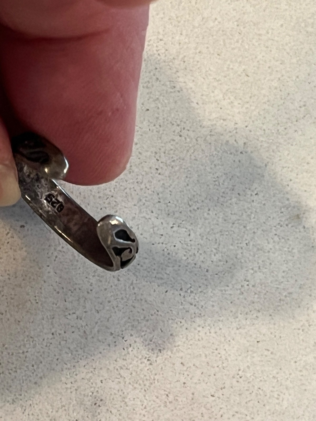 Vtg Celtic Knot Toe Ring adjustable Sterling silv… - image 3