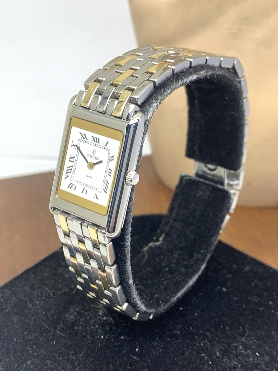 Concord Women\'s Watch 18k Yellow Gold Steel Roman Dial Vintage Swiss Quartz 19mm Concord Women main image 4