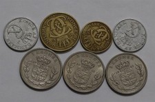 D&Auml;NEMARK 1/2/5 KRONEN M&Uuml;NZEN LOT B66 #110 EEE6