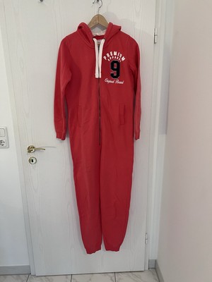 Jogging Jumpsuit rosa koralle Gr. S Premium Apparel Esmara Overall Einteiler
