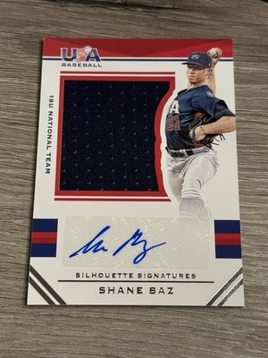 2017 Panini USA Baseball Stars & Stripes Jersey Auto /199 Shane Baz Game Used