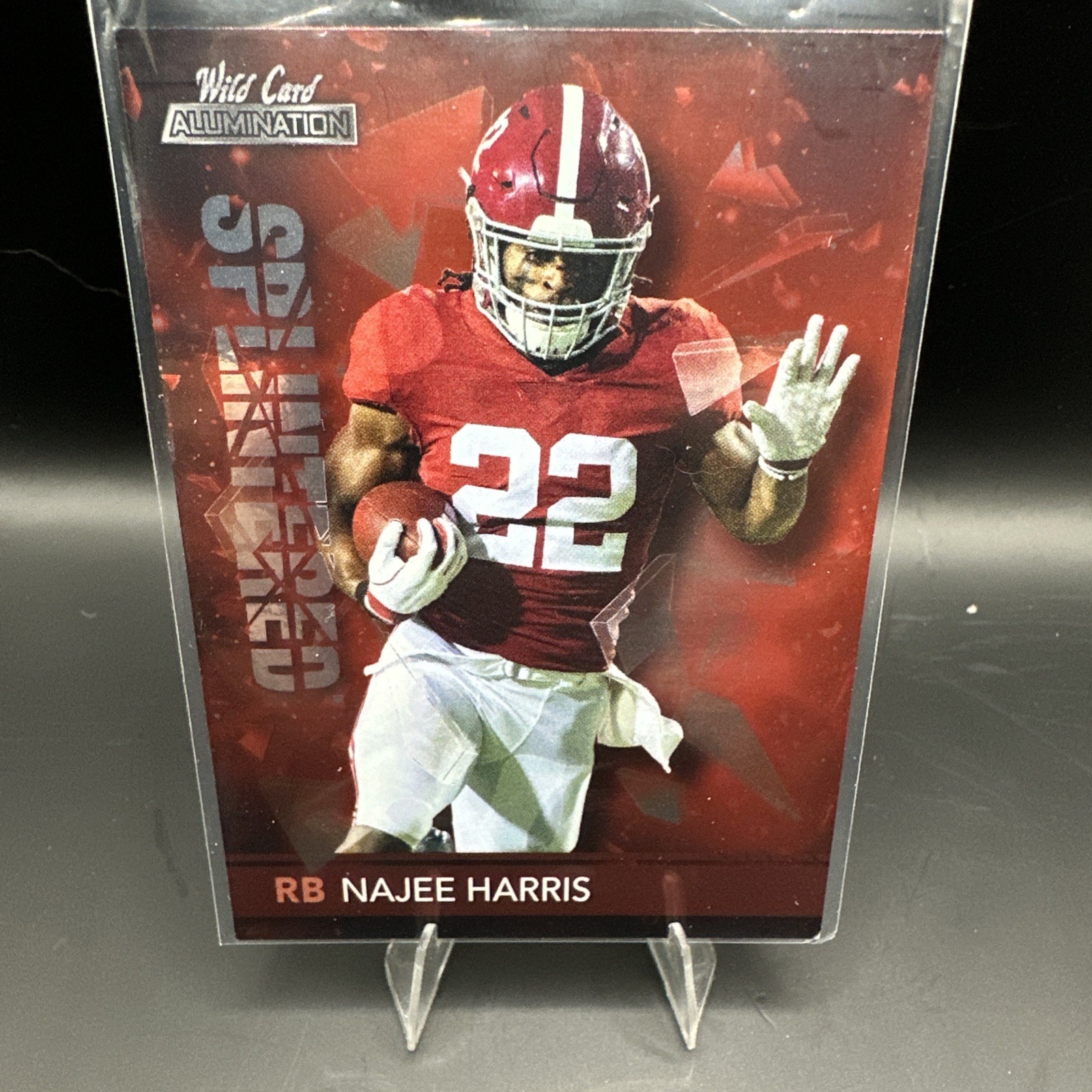 Najee Harris Wild Card Alumination Splintered #SP10 Red