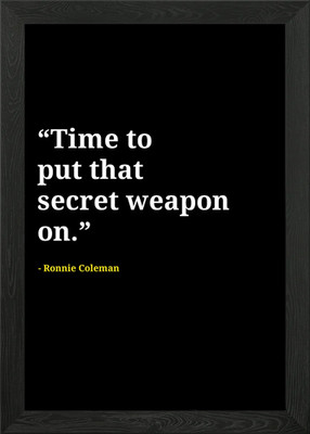 Ronnie Coleman Zitate gerahmtes Wandbild Poster Leinwanddruck Bild