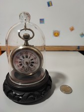 Regulateur Mächtige Argentan Taschenuhr in dekorativ schutzgehäuse