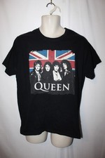 mens queen t-shirt M pre-owned black