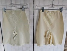 2 Vintage Perma-lift Lace Trimmed Girdles Shapewear Panties Garters SzM Open Cro