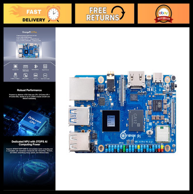 High-Performance 8-Core Single Board Computer, 4GB/6GB/8GB/12GB RAM, WiFi 6, Blu