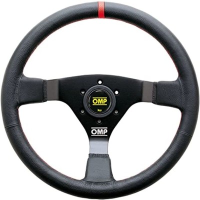 OMP Racing WRC Steering Wheel Black/Red Leather