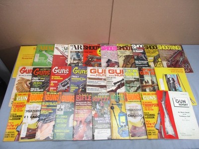 Lot of 29 Vtg 1960s-70s Guns Firearm Magazines Arms Gazette Shooting Rifleman