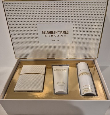 Nirvana White Elizabeth James 3 Piece Gift Set~New open imperfect box~