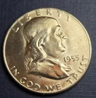 1955 Franklin half dollar Gem 90% Silver Proof With Bell Lines