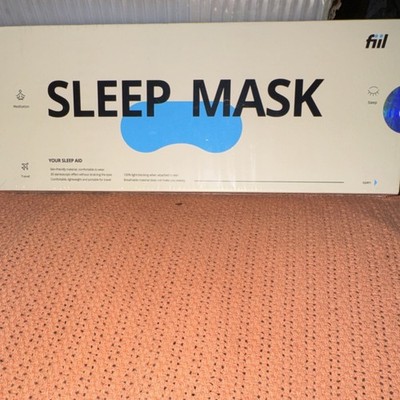 Fiil 3D Sleep Mask Pressure-Free Comfort Black Polyester Memory Cotton