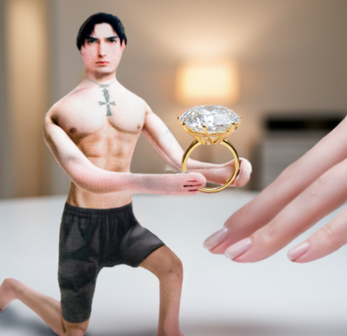 [Funny] Muscle Man Jointed Doll Posable Action Figure Gag Gift Quirky Character - Afbeelding 1 van 12