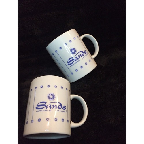 2 Vintage Historic Sands Hotel Casino Las Vegas Mugs Collectible Souvenir Cups - Picture 8 of 8