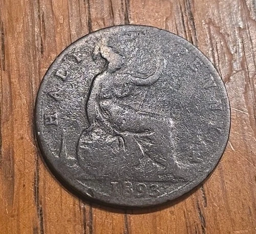 1893 Victoria Half Penny — photo from another recent sale