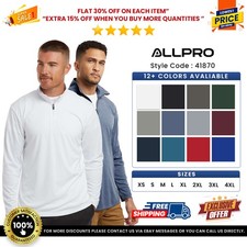 AllPro 41870 Men's Pro-Lock Performance Quarter-Zip Pullover