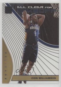 2019 Panini Clearly Donruss All Clear For Takeoff Zion Williamson #9 Rookie RC