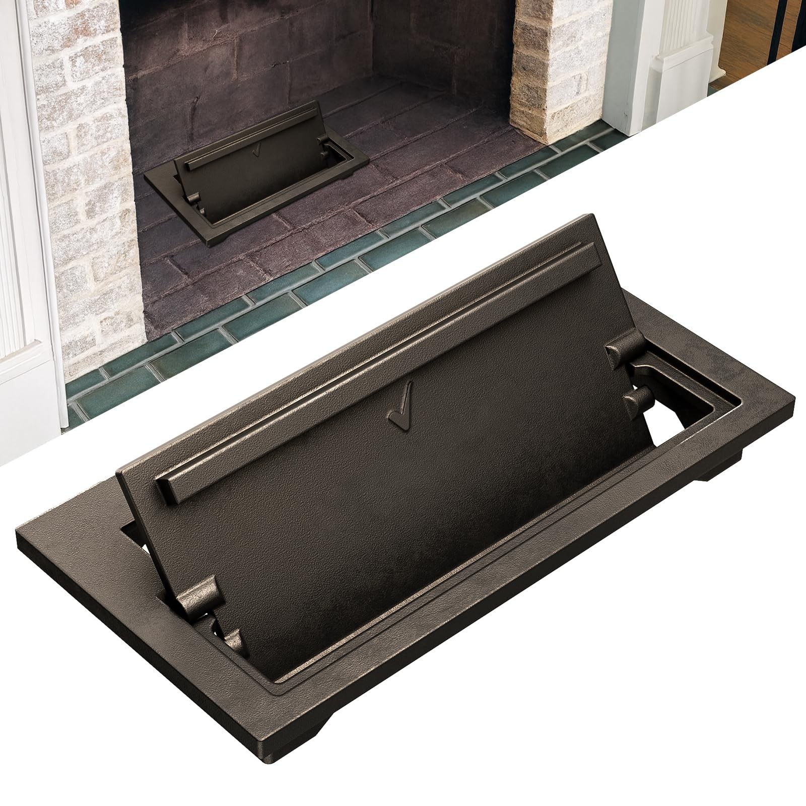 Cast Iron Ash Dump Door for Fireplace Replacement Cleaning Door