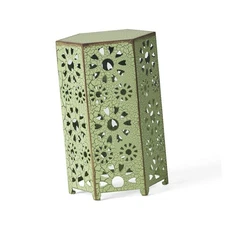 Lightweight Iron Side Table Small Round Table Modern Accent Outdoor Tables for