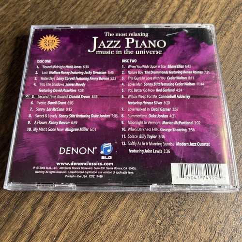 The Most Relaxing Jazz Piano in the Universe by Various (CD, 2005) 2 Discs - Bild 2 von 4