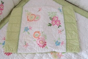 Pottery Barn Kids Pink Floral Madeline Small Crib Sham Ebay