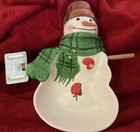 Hallmark Snowman with Shovel Scoop Candy Serving Dish Jan Karon Mitford Series