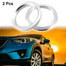 2 Pcs 56.1mm to 64.1mm Universal Car Hub Centric Ring Silver Tone for Vehicle