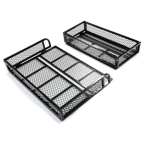 Universal For ATV Front&Rear Drop Cargo Basket Rack Storage Carrier Hauler 2 PCS - Picture 19 of 21