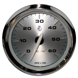 FARIA-BEEDE-39004-FARIA-KRONOS-4-034-TACHOMETER-6000-RPM-GAS-INBOARD-amp-I-O