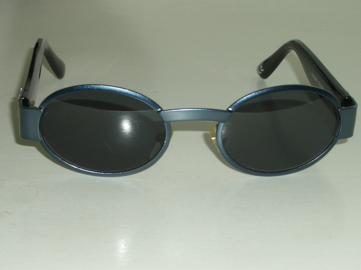GIANNI VERSACE ITALY MOD. S48 COL.81M BLUEISH GRAY TONE LENS OVAL