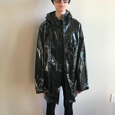vinyl rain jacket