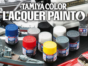 Tamiya-Lacquer-Paint-Gloss-82101-82180-LP-1-to-LP-80-10ml-multiple-choice