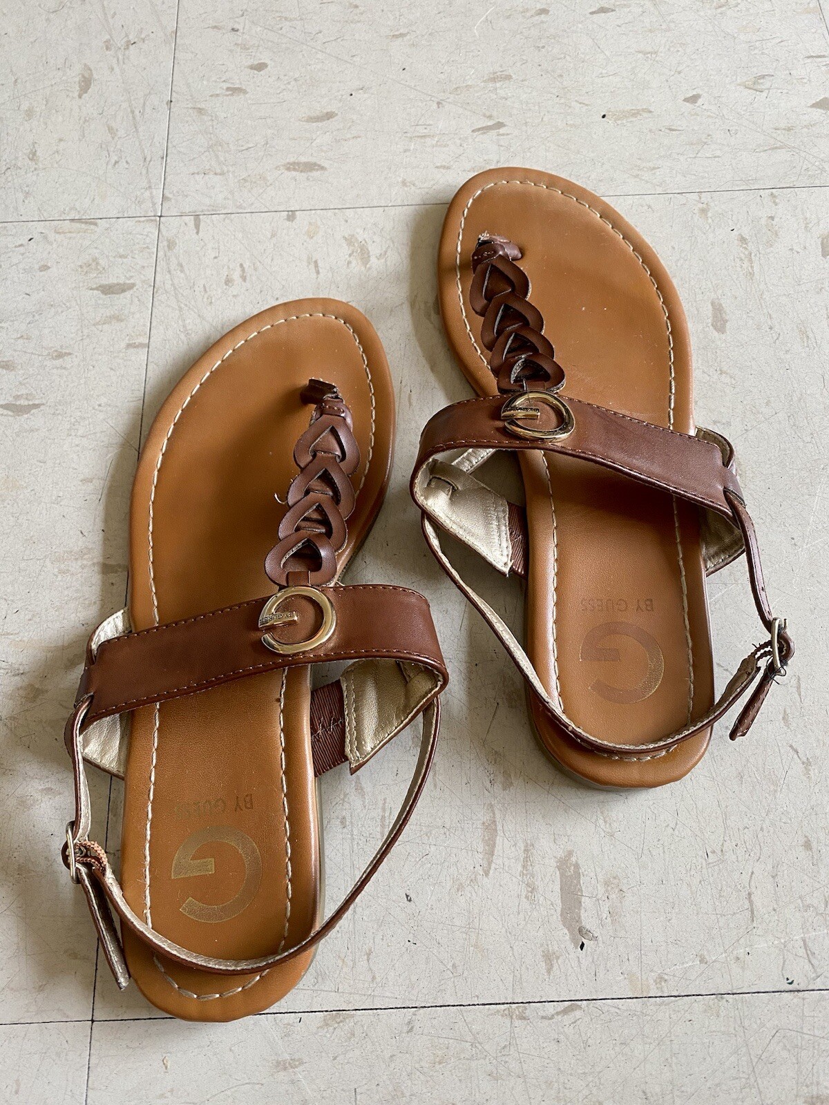 G by Guess Brown sandals Size 8 - image 1