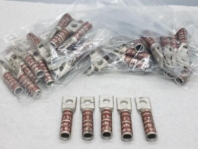 BURNDY YAZ-TC #2 STR 1/4'' Hole Compression Lug Brown - Quantity of 50