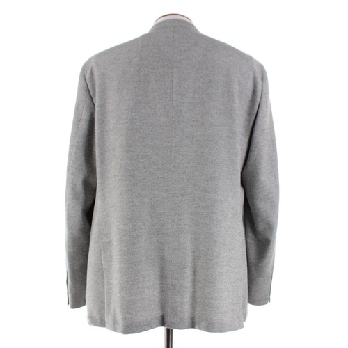 Samuelsohn NWT Wool / Cashmere Sport Coat Size 48L US In Heathered Gray - Picture 5 of 12