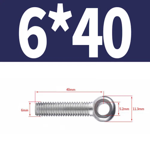 Augenschrauben DIN 444 A2 VA Edelstahl V2A Form B M5 M6 M8 M10 M12 Augenschraube - Bild 13 von 51