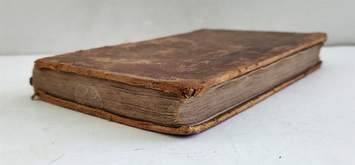 1836 antique ADAM's LATIN GRAMMAR dictionary vocab ENGLISH leather school gould - Picture 12 of 12