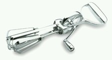 Handmixer mit Kurbel Handr&uuml;hrer Handr&uuml;hrger&auml;t Mixer Edelstahl Schneequirl Quirl