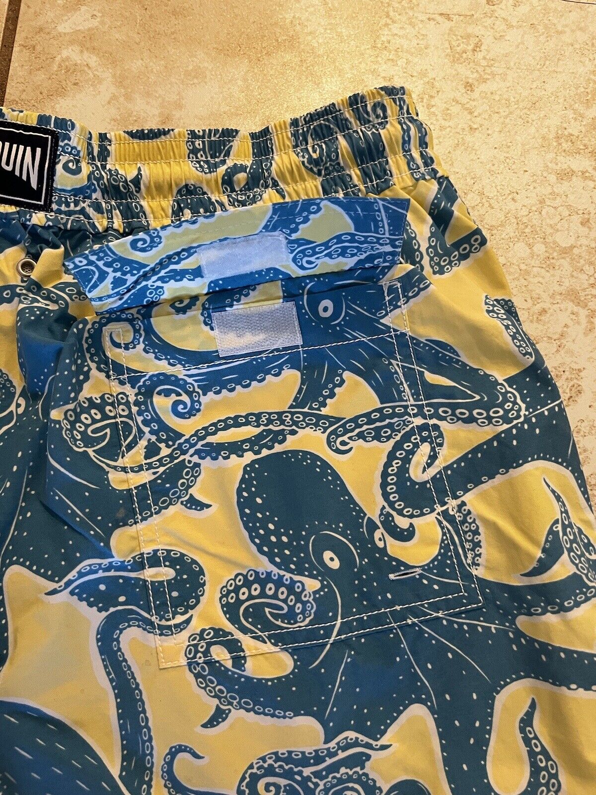 VILEBREQUIN Swim trunks Shorts Octopus Print Yell… - image 6