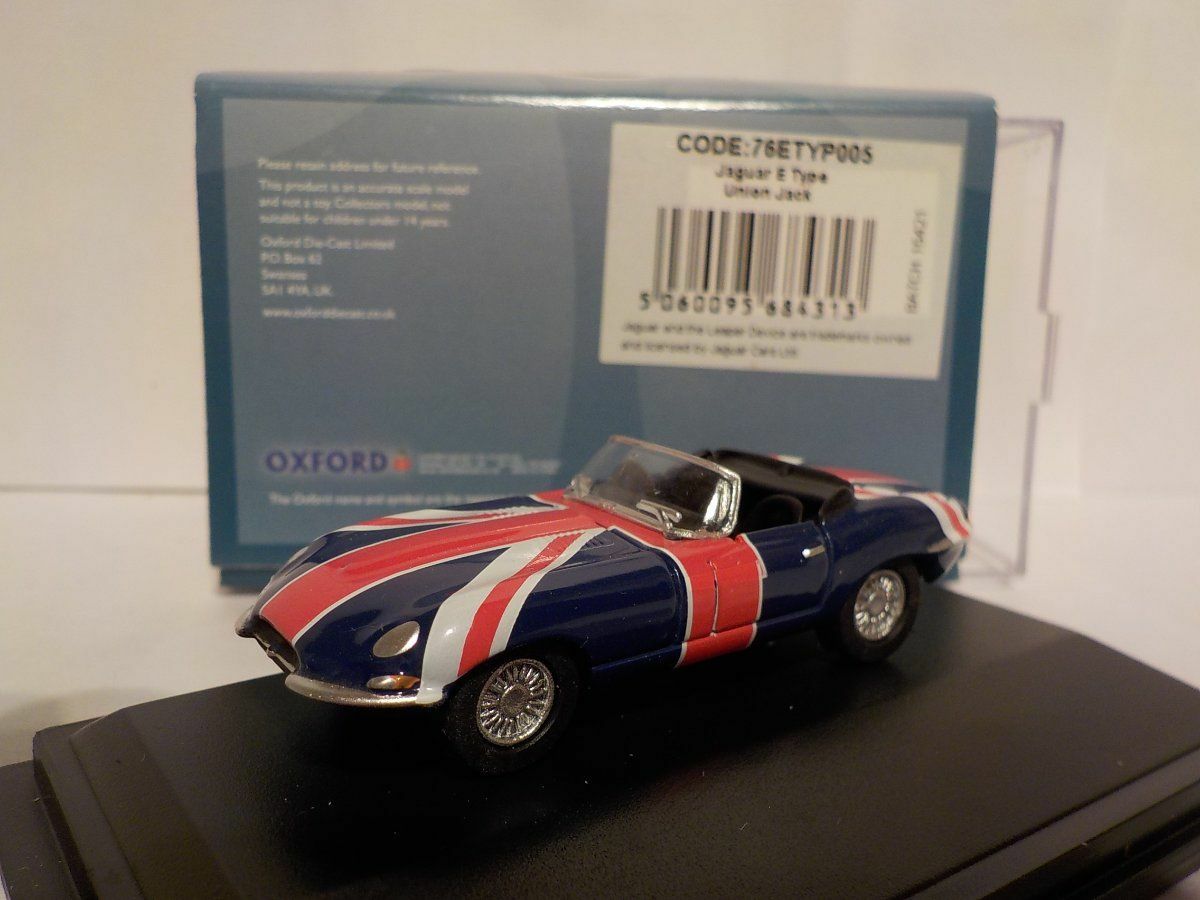 Jaguar, union jack, Oxford Diecast 1/76 New Dublo, Railway Scale